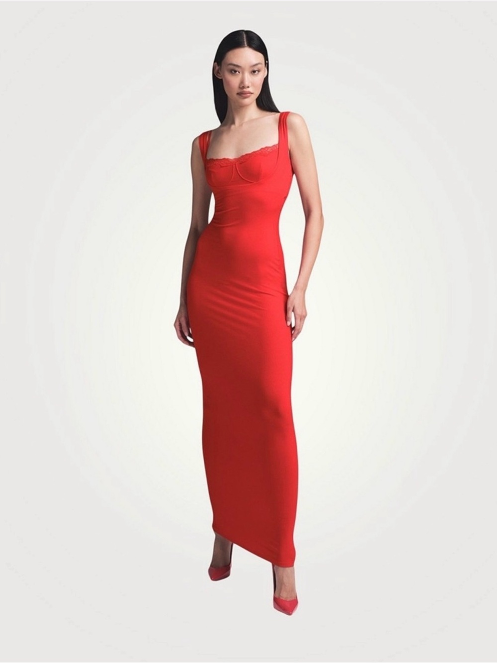 Skims sculpted sweetheart dress NWT